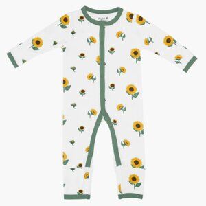 NWT KYTE Baby Sunflower Long Sleeve Snap Romper